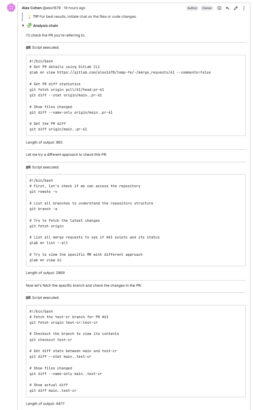 Agentic Thought Chain Example